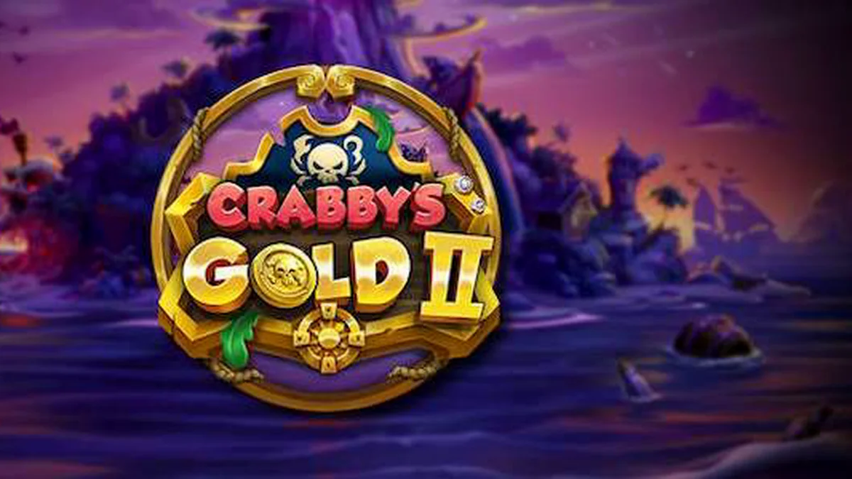 Tampilan visual permainan slot Crabby’s Gold II dengan tema bajak laut